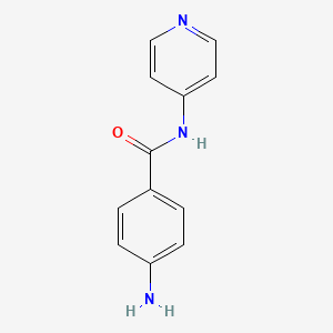 molecular formula C12H11N3O B3034001 4-amino-N-pyridin-4-ylbenzamide CAS No. 13160-61-7