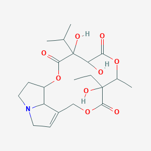 molecular formula C21H31NO9 B3034002 Parsonsianine CAS No. 131683-36-8