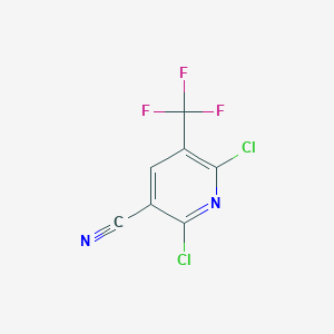 molecular formula C7HCl2F3N2 B3034004 2,6-Dichloro-5-(trifluoromethyl)nicotinonitrile CAS No. 1319804-30-2