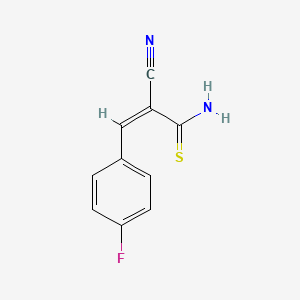 (2Z)-2-cyano-3-(4-fluorophenyl)prop-2-enethioamide