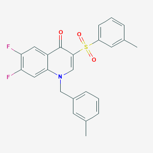 6,7-difluoro-1-(3-methylbenzyl)-3-[(3-methylphenyl)sulfonyl]quinolin-4(1H)-one