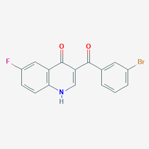 molecular formula C16H9BrFNO2 B3034016 3-(3-bromobenzoyl)-6-fluoroquinolin-4(1H)-one CAS No. 1326832-66-9