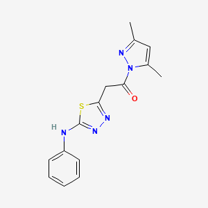 1-(3,5-dimethyl-1H-pyrazol-1-yl)-2-[5-(phenylamino)-1,3,4-thiadiazol-2-yl]ethanone