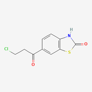 molecular formula C10H8ClNO2S B3034022 6-(3-chloropropanoyl)benzo[d]thiazol-2(3H)-one CAS No. 133044-48-1