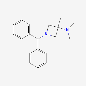 molecular formula C19H24N2 B3034032 1-benzhydryl-N,N,3-trimethylazetidin-3-amine CAS No. 133891-61-9