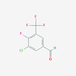 molecular formula C8H3ClF4O B3034034 4-Fluoro-3-chloro-5-(trifluoromethyl)benzaldehyde CAS No. 134099-29-9