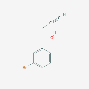 molecular formula C11H11BrO B3034036 2-(3-Bromophenyl)-4-pentyn-2-ol CAS No. 1342144-24-4