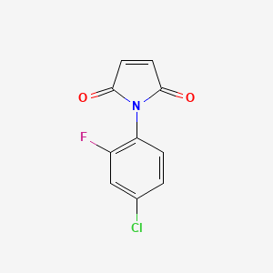 molecular formula C10H5ClFNO2 B3034038 1-(4-chloro-2-fluorophenyl)-1H-pyrrole-2,5-dione CAS No. 134220-36-3