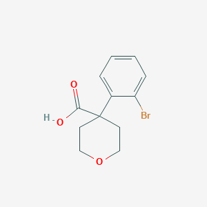 4-(2-Bromophenyl)oxane-4-carboxylic acid