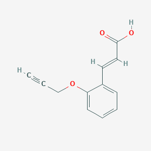 molecular formula C12H10O3 B3034054 (2E)-3-[2-(prop-2-yn-1-yloxy)phenyl]prop-2-enoic acid CAS No. 1350704-52-7