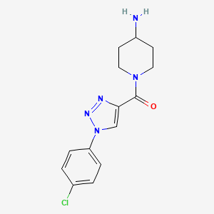 1-{[1-(4-chlorophenyl)-1H-1,2,3-triazol-4-yl]carbonyl}piperidin-4-amine