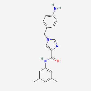 molecular formula C19H20N4O B3034060 1-(4-aminobenzyl)-N-(3,5-dimethylphenyl)-1H-imidazole-4-carboxamide CAS No. 1351808-57-5