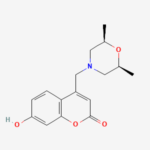 4-{[cis-2,6-dimethylmorpholin-4-yl]methyl}-7-hydroxy-2H-chromen-2-one