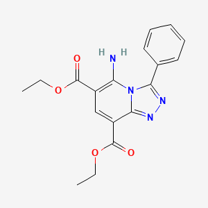 Diethyl 5-amino-3-phenyl[1,2,4]triazolo[4,3-a]pyridine-6,8-dicarboxylate