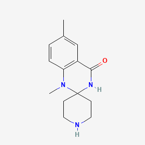 molecular formula C14H19N3O B3034070 1',6'-二甲基-1'H-螺[哌啶-4,2'-喹唑啉]-4'(3'H)-酮 CAS No. 1355175-14-2