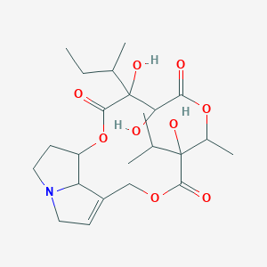 molecular formula C23H35NO9 B3034072 4-丁-2-基-4,5,9-三羟基-8-甲基-9-丙-2-基-2,7,11-三氧杂-16-氮杂三环[11.5.1.016,19]十九烷-13-烯-3,6,10-三酮 CAS No. 135637-68-2