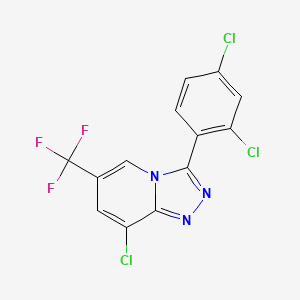 8-Chloro-3-(2,4-dichlorophenyl)-6-(trifluoromethyl)-[1,2,4]triazolo[4,3-a]pyridine
