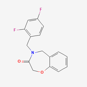 4-(2,4-difluorobenzyl)-4,5-dihydro-1,4-benzoxazepin-3(2H)-one