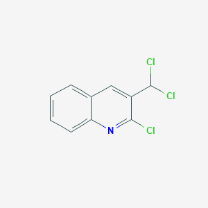 molecular formula C10H6Cl3N B3034086 2-Chloro-3-(dichloromethyl)quinoline CAS No. 136812-22-1