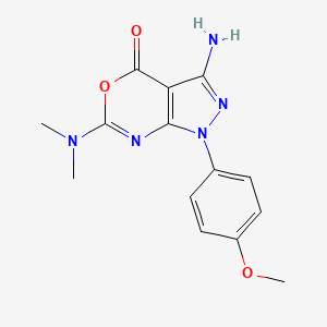 3-amino-6-(dimethylamino)-1-(4-methoxyphenyl)pyrazolo[3,4-d][1,3]oxazin-4(1H)-one