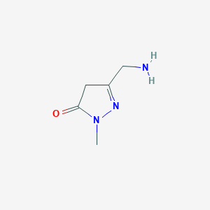 molecular formula C5H9N3O B3034091 3-(aminomethyl)-1-methyl-4,5-dihydro-1H-pyrazol-5-one CAS No. 1368875-98-2