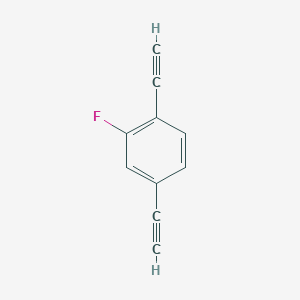 molecular formula C10H5F B3034096 1,4-Diethynyl-2-fluorobenzene CAS No. 137000-66-9