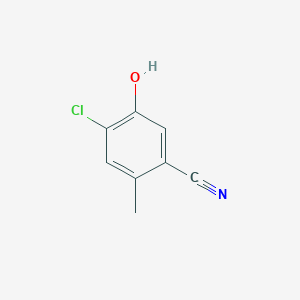 molecular formula C8H6ClNO B3034100 4-Chloro-5-hydroxy-2-methylbenzonitrile CAS No. 1374308-83-4
