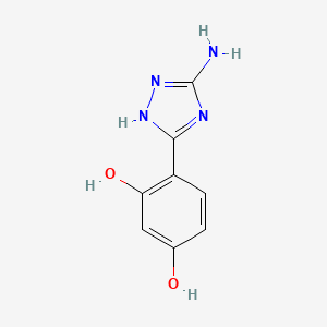 4-(5-amino-1H-1,2,4-triazol-3-yl)benzene-1,3-diol