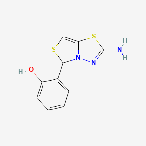 2-(2-Amino[1,3]thiazolo[4,3-b][1,3,4]thiadiazol-5-yl)phenol
