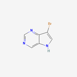 molecular formula C6H4BrN3 B3034108 7-溴-5H-吡咯并[3,2-d]嘧啶 CAS No. 1378816-68-2