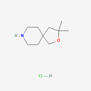 molecular formula C10H20ClNO B3034111 3,3-Dimethyl-2-oxa-8-azaspiro[4.5]decane hydrochloride CAS No. 1379315-59-9