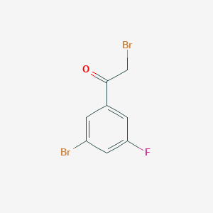 molecular formula C8H5Br2FO B3034112 2-Bromo-1-(3-bromo-5-fluorophenyl)ethanone CAS No. 1379358-71-0