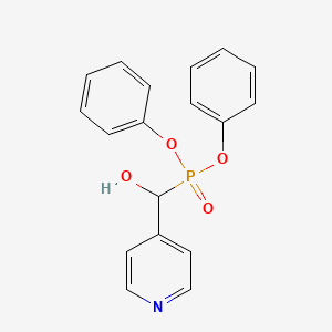 Diphenoxyphosphoryl(pyridin-4-yl)methanol