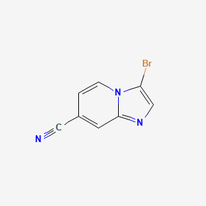 molecular formula C8H4BrN3 B3034128 3-Bromoimidazo[1,2-A]pyridine-7-carbonitrile CAS No. 1392210-94-4