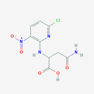 4-Amino-2-[(6-chloro-3-nitro-2-pyridinyl)amino]-4-oxobutanoic acid