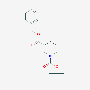 molecular formula C18H25NO4 B3034142 苄基 1-Boc-哌啶-3-甲酸酯 CAS No. 139985-95-8