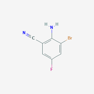 molecular formula C7H4BrFN2 B3034146 2-Amino-3-bromo-5-fluorobenzonitrile CAS No. 1403667-47-9