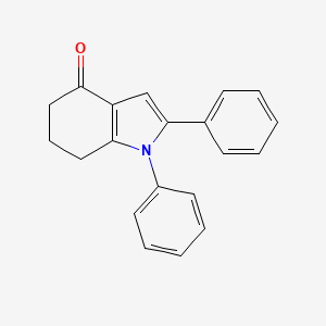 molecular formula C20H17NO B3034150 1,2-diphenyl-1,5,6,7-tetrahydro-4H-indol-4-one CAS No. 14073-27-9