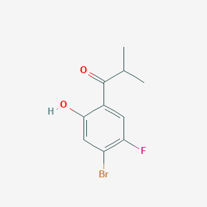molecular formula C10H10BrFO2 B3034152 1-(4-Bromo-5-fluoro-2-hydroxyphenyl)-2-methylpropan-1-one CAS No. 140896-93-1
