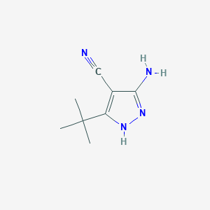 3-amino-5-(tert-butyl)-1H-pyrazole-4-carbonitrile