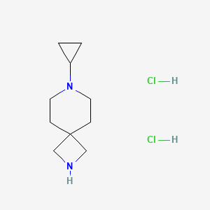 molecular formula C10H20Cl2N2 B3034162 7-Cyclopropyl-2,7-diazaspiro[3.5]nonane (dihydrochloride) CAS No. 1415562-71-8