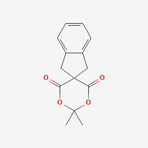 molecular formula C14H14O4 B3034166 2',2'-Dimethylspiro[1,3-dihydroindene-2,5'-1,3-dioxane]-4',6'-dione CAS No. 141738-19-4