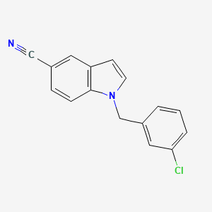 molecular formula C16H11ClN2 B3034171 1-(3-Chlorobenzyl)-1H-indole-5-carbonitrile CAS No. 1418761-30-4
