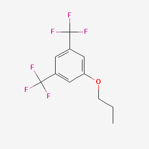 molecular formula C11H10F6O B3034172 [3,5-Bis(trifluoromethyl)phenoxy]propane CAS No. 1420977-70-3