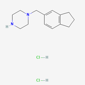 molecular formula C14H22Cl2N2 B3034175 1-(2,3-dihydro-1H-inden-5-ylmethyl)piperazine dihydrochloride CAS No. 1423032-79-4