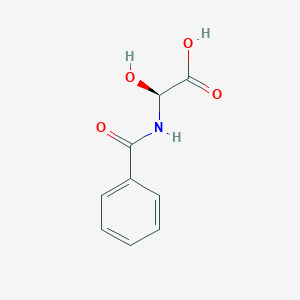 molecular formula C9H9NO4 B3034177 (2S)-hydroxy[(phenylcarbonyl)amino]ethanoic acid CAS No. 142436-48-4