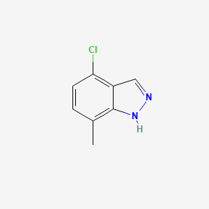 molecular formula C8H7ClN2 B3034181 4-Chloro-7-methyl-1H-indazole CAS No. 1427430-82-7