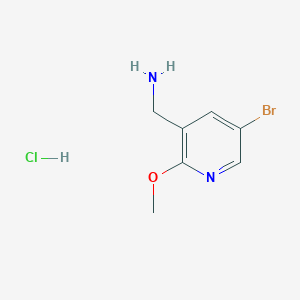 molecular formula C7H10BrClN2O B3034184 (5-Bromo-2-methoxypyridin-3-yl)methanamine hydrochloride CAS No. 1428532-91-5