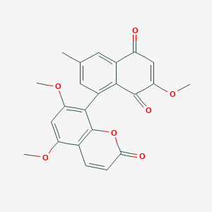 molecular formula C23H18O7 B3034185 托达库马醌 CAS No. 142878-03-3