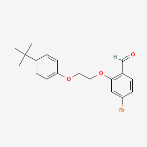 4-Bromo-2-[2-(4-tert-butylphenoxy)ethoxy]benzaldehyde